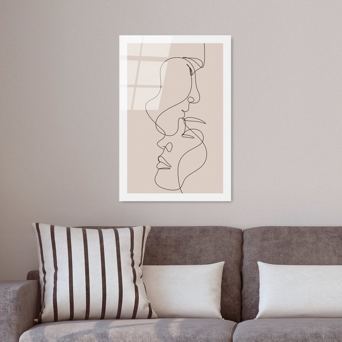 Wallity Cuadro Decorativo de Vidrio Templado Multicolor 30 x 45 cm